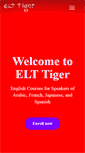 Mobile Screenshot of elt-tiger.com