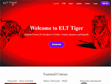 Tablet Screenshot of elt-tiger.com